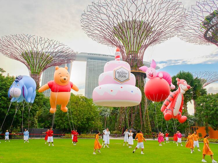 Follow this Winnie the Pooh-inspired trail through Gardens by the Bay’s Children’s Festival 2026